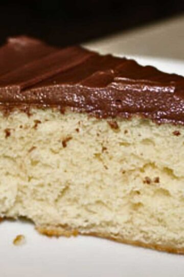 Carole Walter Yellow Cake basic recipe with chocolate icing.