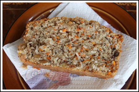 carrotbreadcut Carrot Coconut Bread