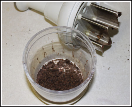 cradlechocolate chopped chocolate in pampered chef chopper