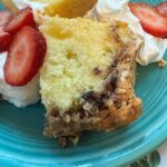 Meringue Cradle Cake baked in a loaf pan adapted from The Pillsbury Bake-Off