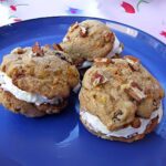 Carrot Cake Cookies with cream cheese filling.