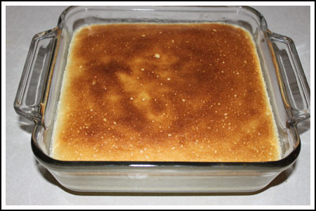 lemon-pudding-cake-uncut 8 inch square baking dish