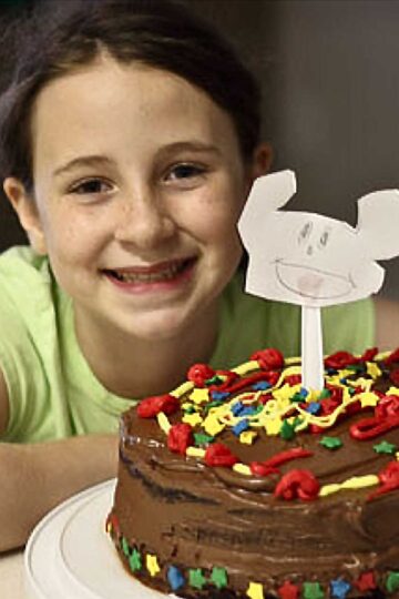 Sue B's Chocolate Cake Recipe perfect for decorating with kids.