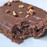 Texas Sheet Cake recipe designed for a half sheet pan.