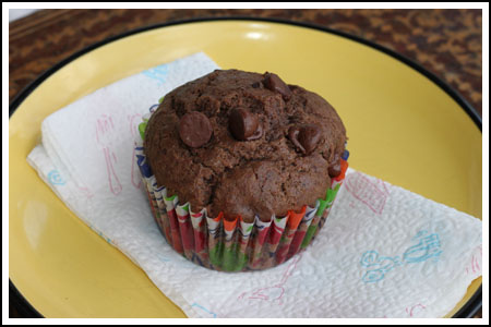 chocolatemuffin Easy Chocolate Muffins is a chocolate muffin recipe with self-rising flour