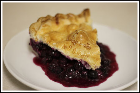 blueberry pie