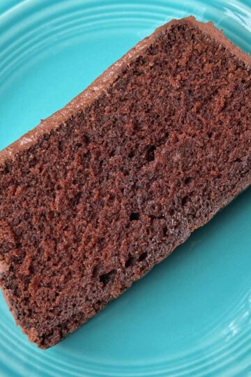 Brownstone Front Cake with chocolate frosting.