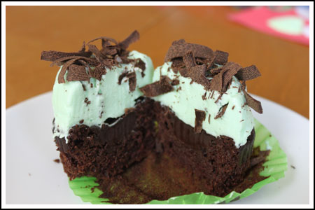 Chocolate Mint Cupcake