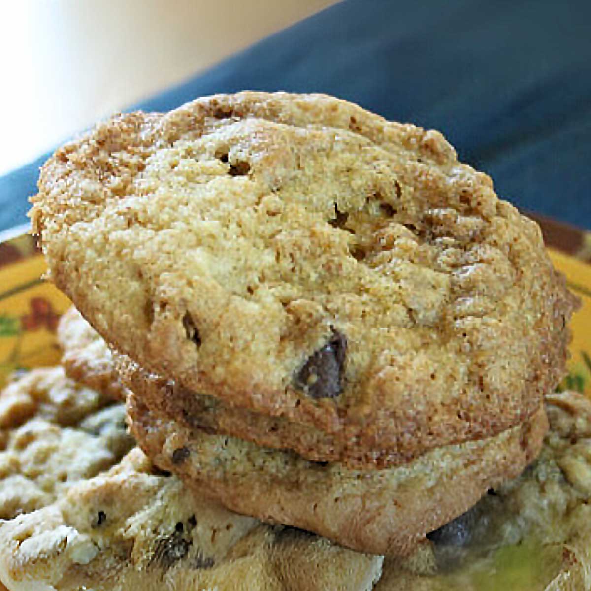 Buttery Granola Chocolate Chip Cookies adapted from Epicurious.