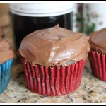 red wine cupcake