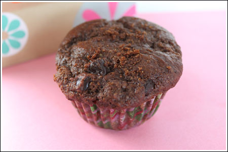 chocolatemuffins Chocolate Zucchini Muffins with Greek Yogurt