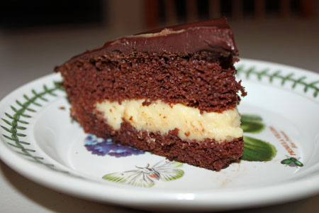 chocolatebostoncreampie Chocolate Boston Cream Pie
