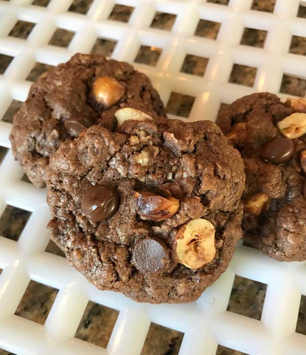 Hazelnut Chocolate Chip Oatmeal Cookies