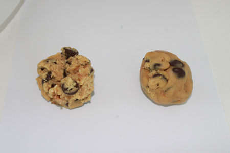 raggedyvssmooth cookie dough balls raggedy vs. smooth