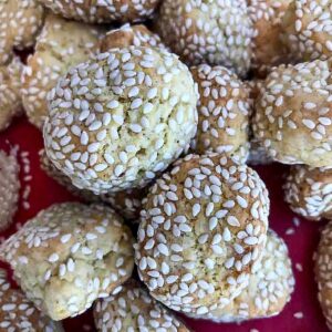 Sesame Cookies from an American Academy in Rome Italian biscotti cookbook.