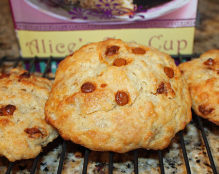 Alicesscone Banana Butterscotch Scones from Alice's Tea Cup Cookbook.