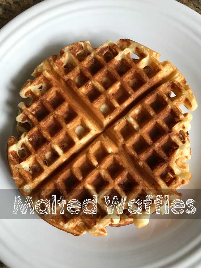 Malted Waffles like you make yourself in the La Quinta Hotel dining area.
