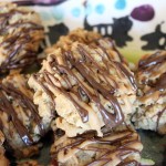 drizzled peanut butter cookies