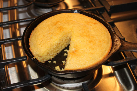 cornbread3 Small Batch Cast Iron Skillet Cornbread