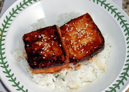 glazed tofu
