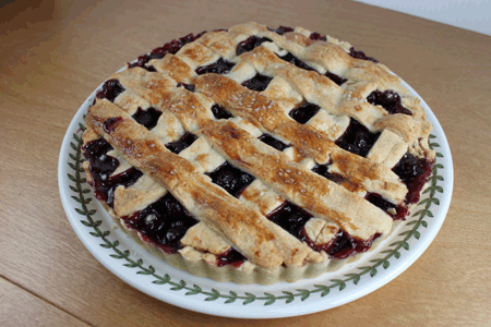 sour cherry crostata