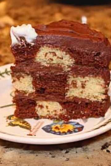 Checkerboard Cake without a special pan recipe