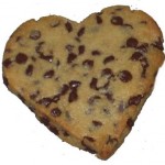Heart Shaped Chocolate Chip Cookie