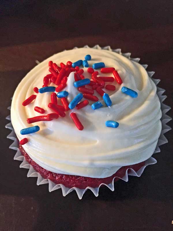 Red Velvet Applesauce Cupcakes