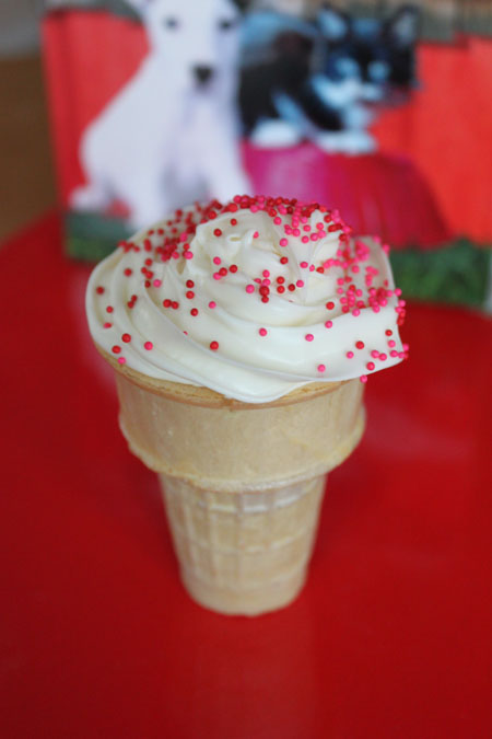 valentinecone Red Velvet Cupcake Cone for Valentine's Day