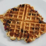 blueberry waffles with sour cream