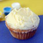 cornstarch frosting on a cupcake