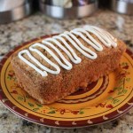 iced carrot bread loaf