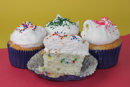 split angel cupcakes