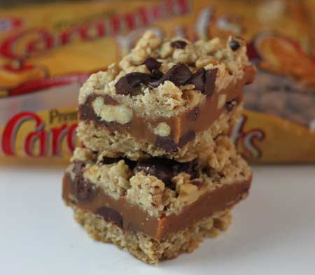 caramelbars2 caramel bars with oats