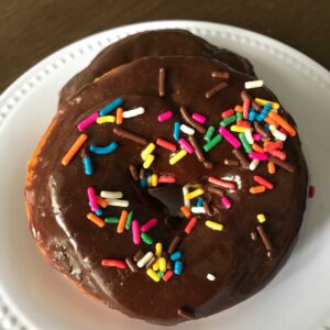 Make Ahead Doughnuts recipe plus chocolate glaze.