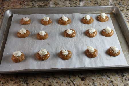 ginger cheesecake cookies