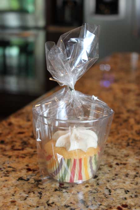 individually wrapped cupcake