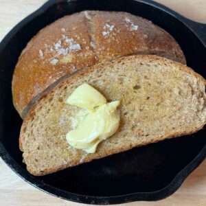 Shiner Bock Beer Bread with Butter