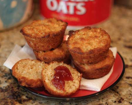 oatmeal-muffin cooked oatmeal muffins
