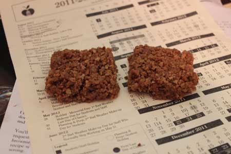 Grape Nuts Peanut Butter Bars