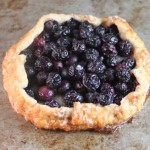 free-form blueberry tart