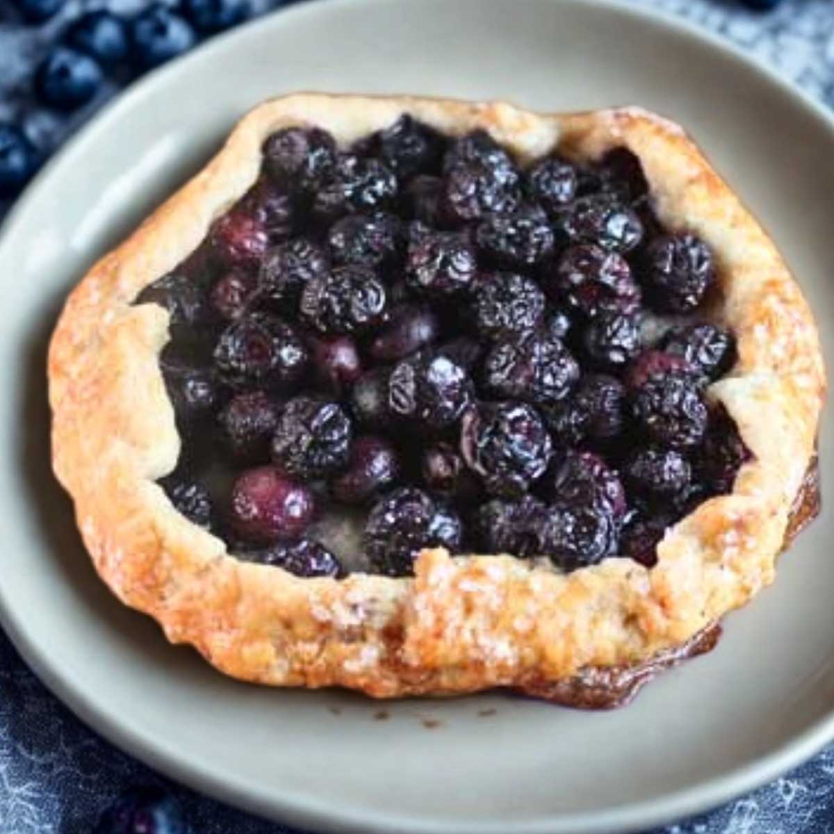 free-form-blueberry Free Form Blueberry Tart recipe originally from Food & Wine Magazine.