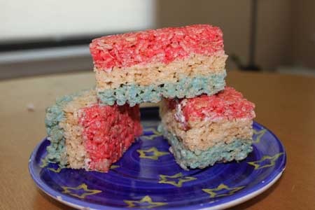 rwbkrispies red white and blue rice krispies treats