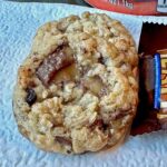 Toffee Chunk Cookies with powdered coffee creamer in the dough.