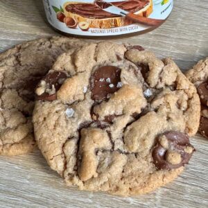 Chocolate chip cookies with Nutella in the dough recipe