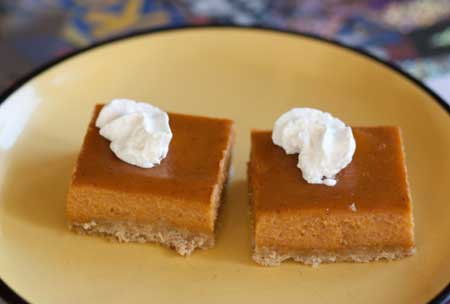 Biscoff Pumpkin Pie Squares