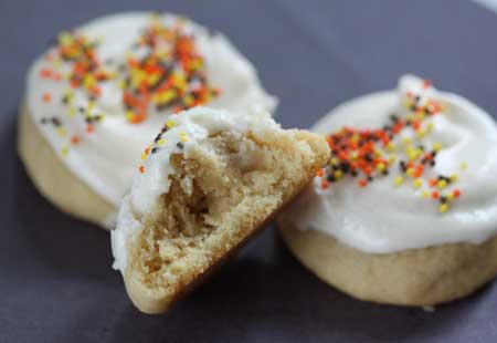 Thick Soft Frosted Sugar Cookies