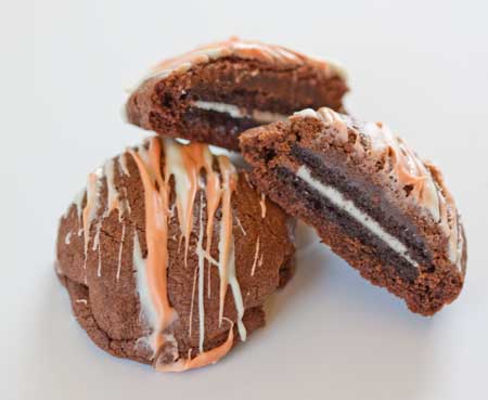 Oreo Stuffed Chocolate Cookies