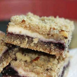 Triple Berry Cheesecake Bars