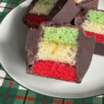 Rainbow Cookies made without almonds or with almond flour.